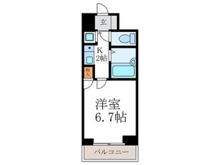 リ－ガル京都西陣（６０２）の物件間取画像